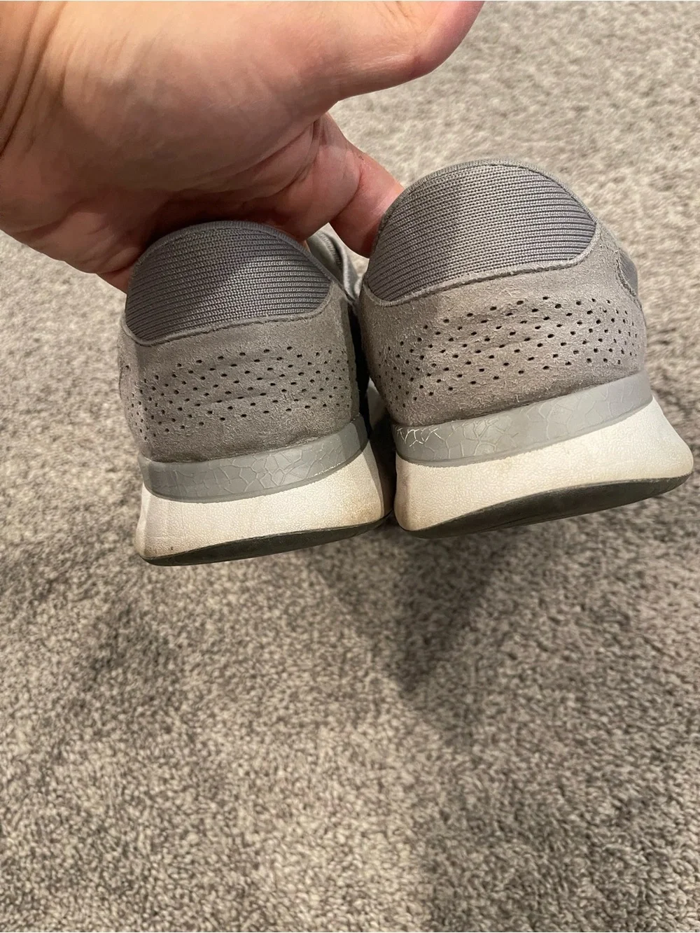 Kizik Athens Hands Free Sneakers Gray Men’s 8.5 Women’s 10 Slip On Shoes